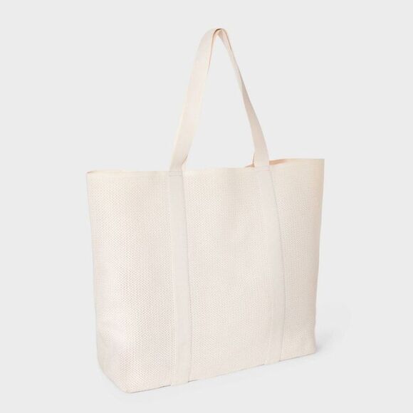 A New Day - Engineered Knit Tote Handbag - A New Day Off-White Off-White - Picture 3 of 4